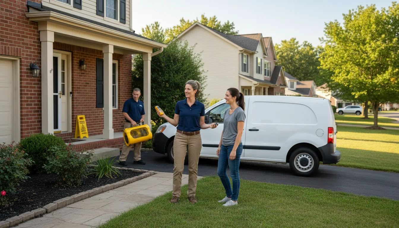 Water restoration image for Flood Water Cleanup, Removal And Restoration Services in Hooks, TX